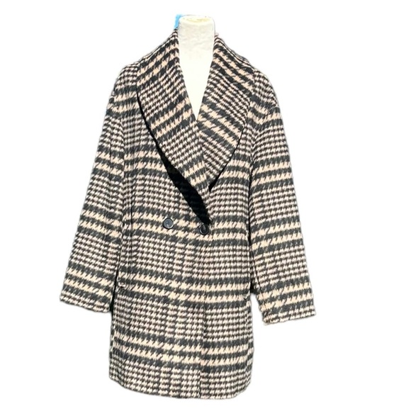 Avec Les Filles Wool Blend Oversized Pea Coat Size Medium - Picture 1 of 11